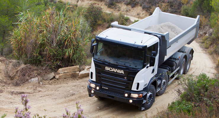 Baufahrzeuge von Scania
