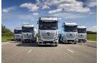 Brennstoffzellen-Lkw im Logistikeinsatz: Start der kundennahen Erprobungen von Mercedes-Benz GenH2 Trucks

