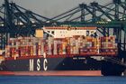 Containerschiff, schiff, msc, Diana, hafen, antwerpen