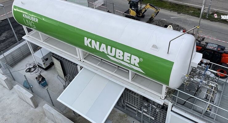 Die LNG-Tankstelle am 24-Autohof Sulz-Vöhringen ist seit Mitte Februar 2023 in Betrieb.