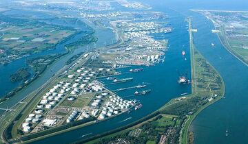 Euroopoort am Hafen Rotterdam