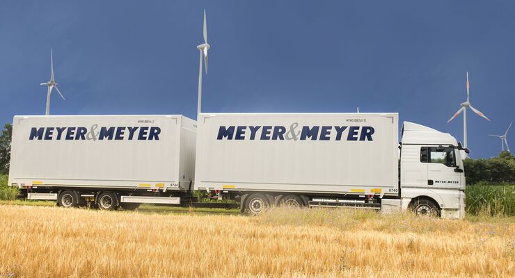 Fahrzeuge und Motive des Fashionlogistikers Meyer & Meyer