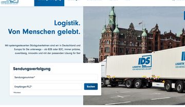 Homepage von IDS Logistik