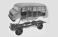 Karosserie und Fahrwerk des Opel Blitz (1959)