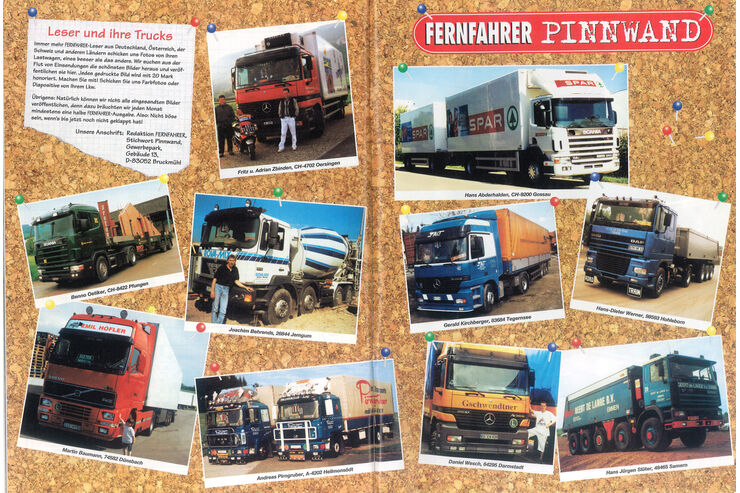 Leser und ihre Trucks, Pinnwand, Fernfahrer, 1, 2000
