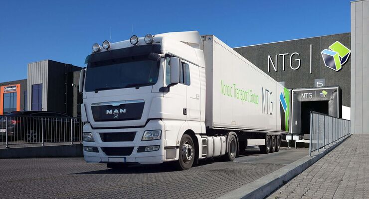 Lkw der NTG Nordic Transport Group