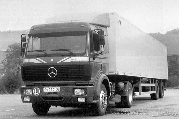 Mercedes-Benz SK 1831 LS, lao 3/1993, Oldtimer FF 3/2023, Historie, Test