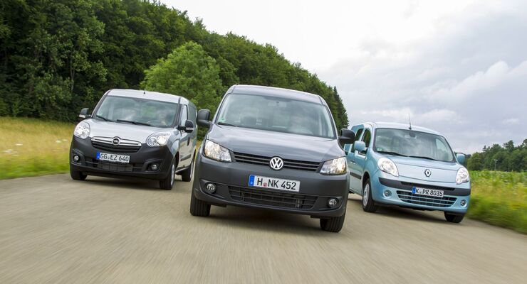 Opel Kombo, VW Caddy Maxi, Renault Kangoo Rapid Maxi