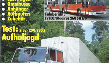 Steyr 1291.330 S, lao 11/1981, Rückspiegel lao 11/2021, Oldtimer FF 1/2022