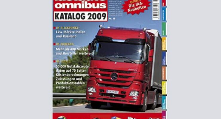 Titelseite lastauto omnibus Katalog 2009