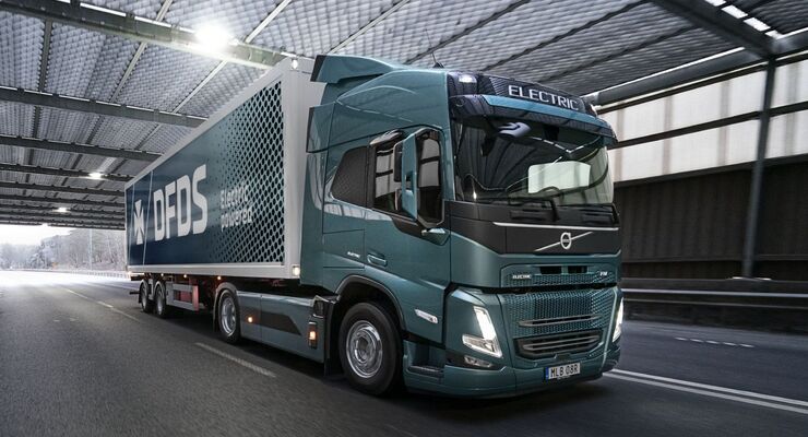 Volvo Trucks, DFDS,E-Lkw, Lieferkette